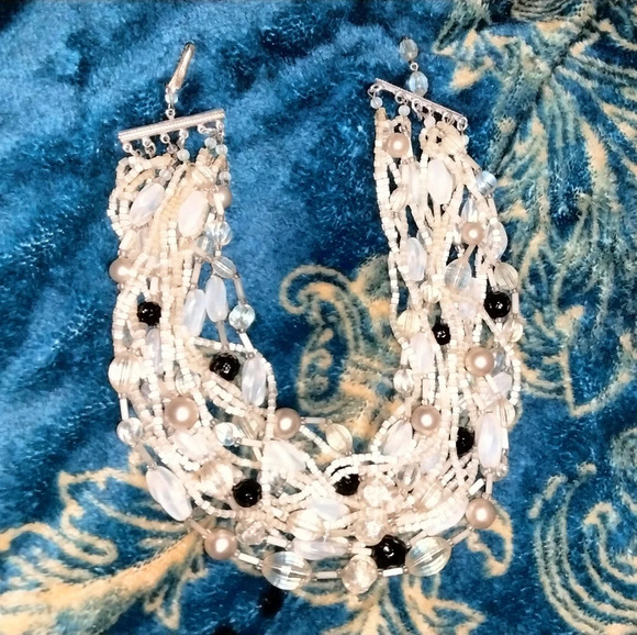 Pre WW2 Germany pearl crystal necklace - Picture 1 of 7